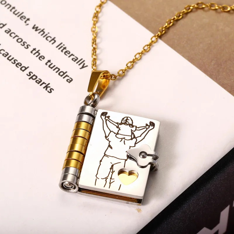 Little star book necklace